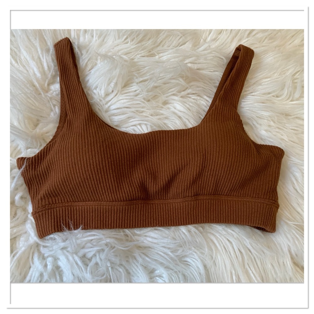 RIVIR Ribbed Lounge Set Brown Size Small - Picture 4 of 9